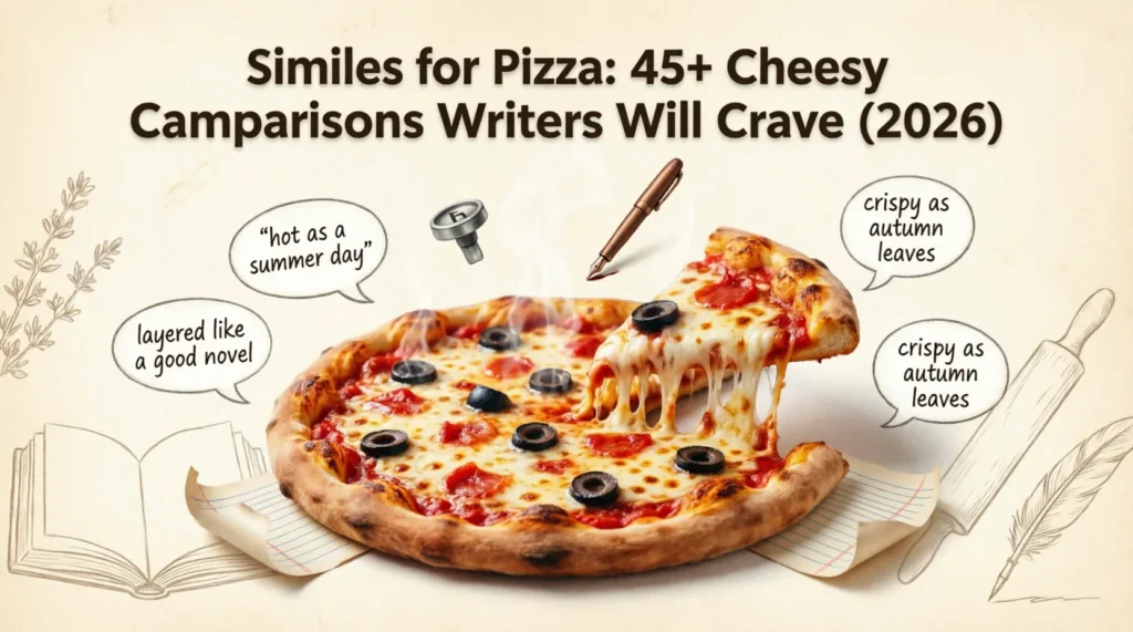 similes for pizza