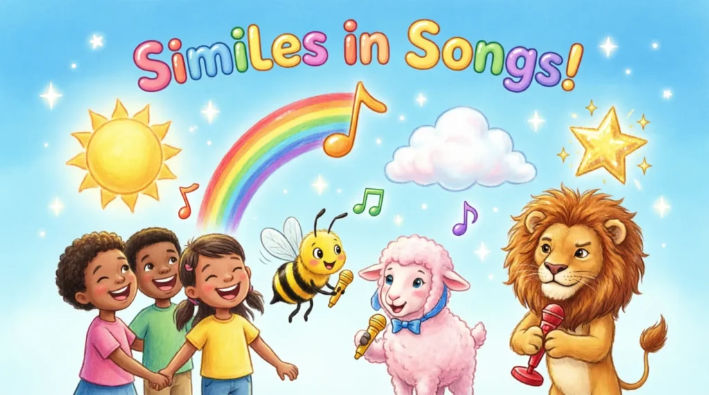 similes in songs for kids