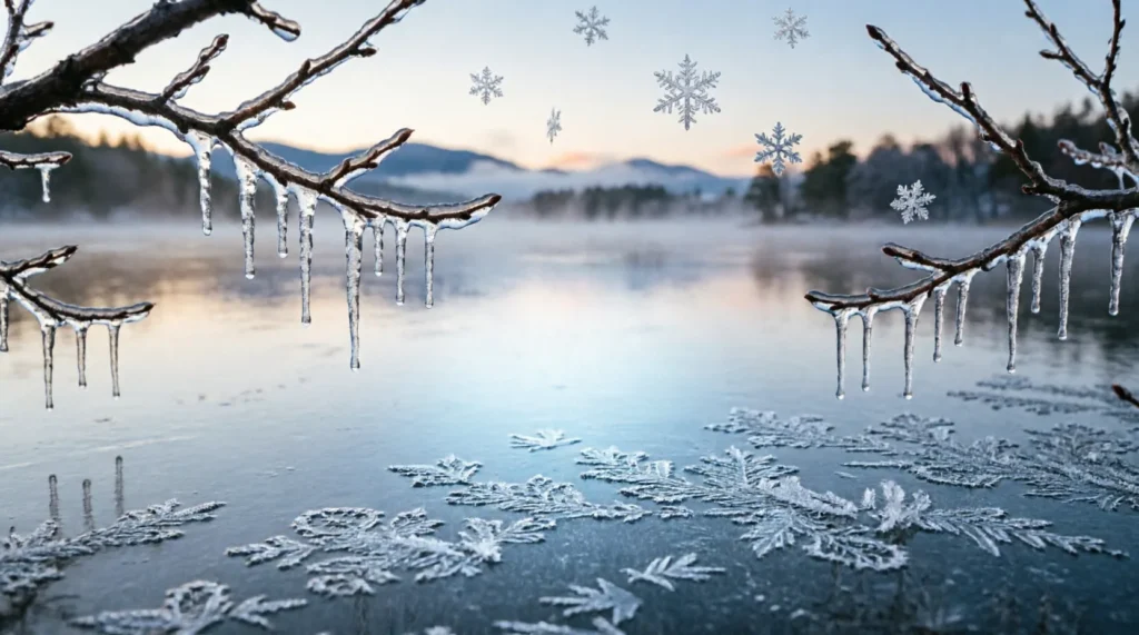 similes for frozen