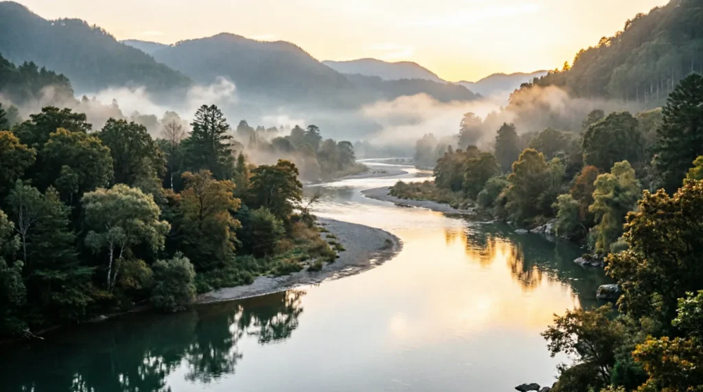 similes for river