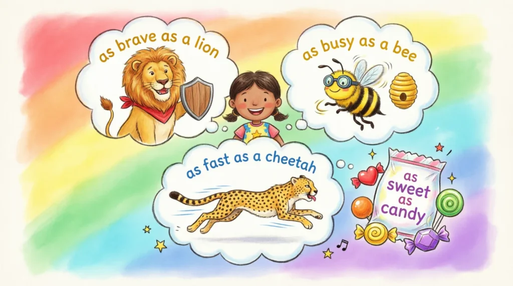 example of similes for kids