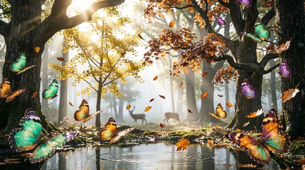 similes for leaves