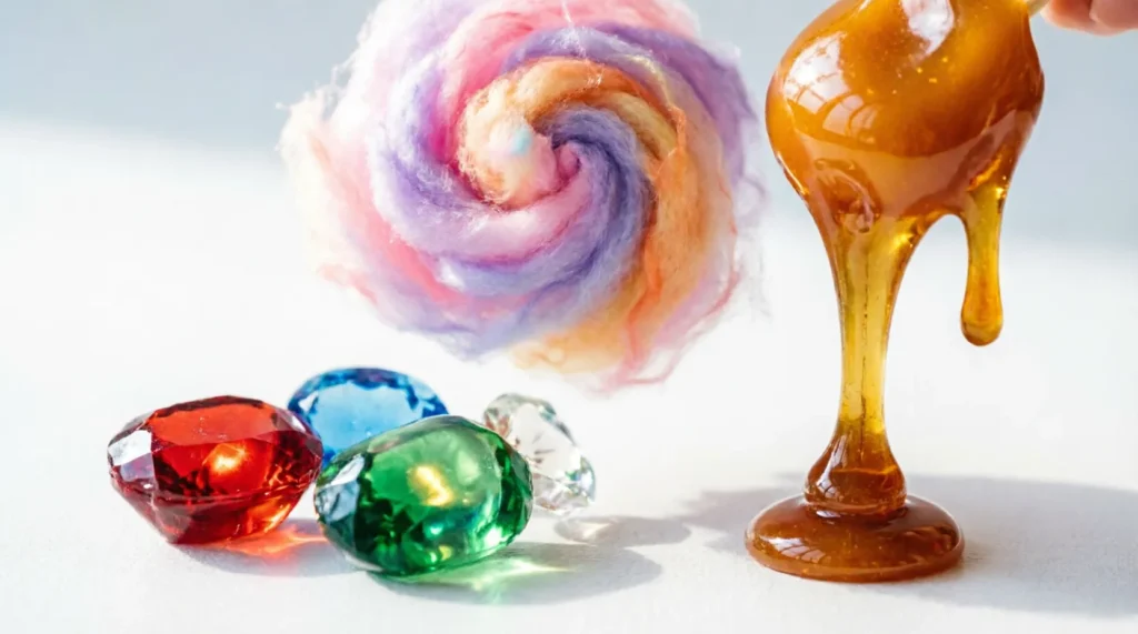 similes for candy