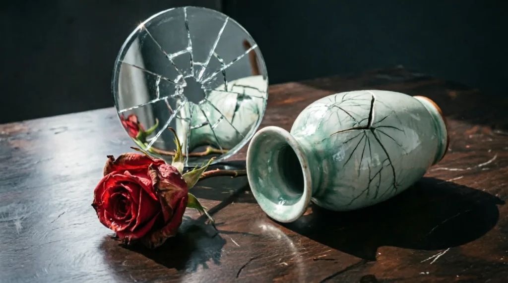similes for broken