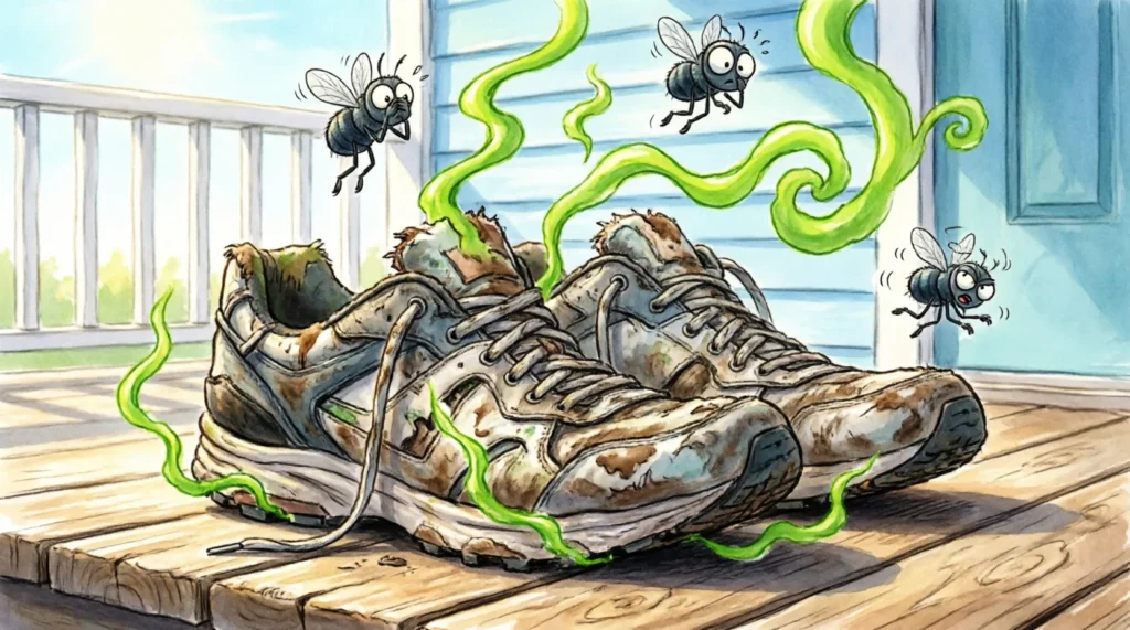 similes for smelly