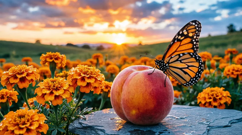 similes for orange
