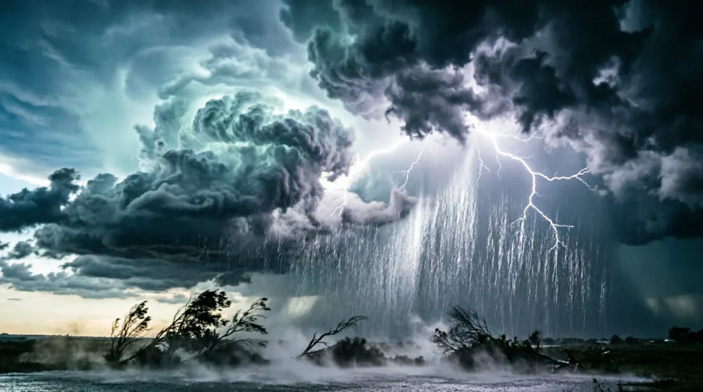 similes for a storm