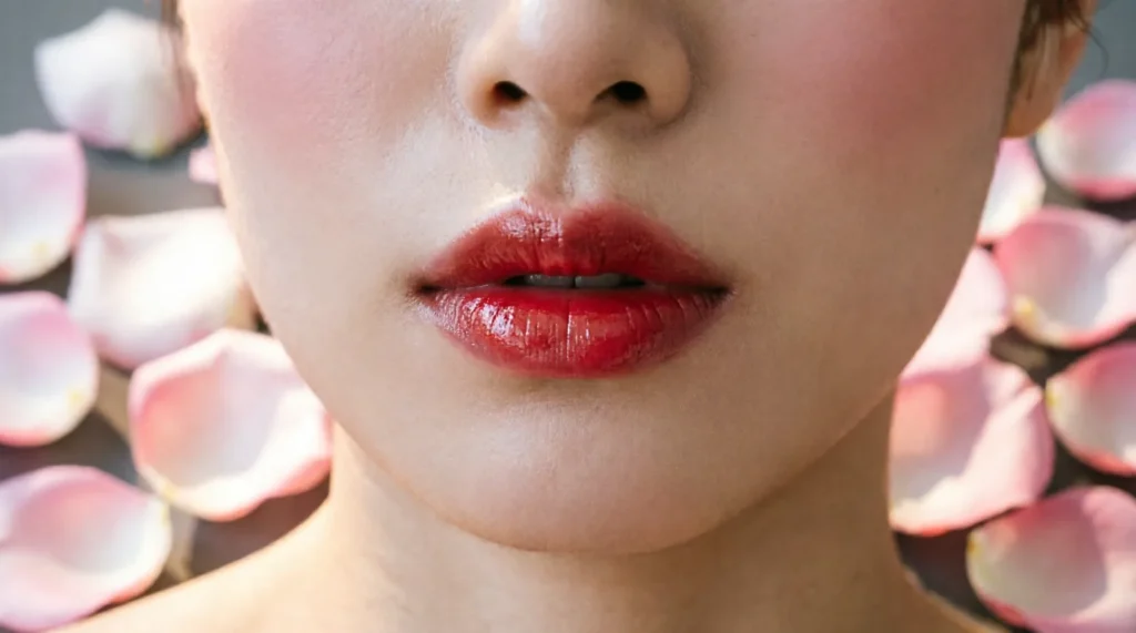 similes for lips