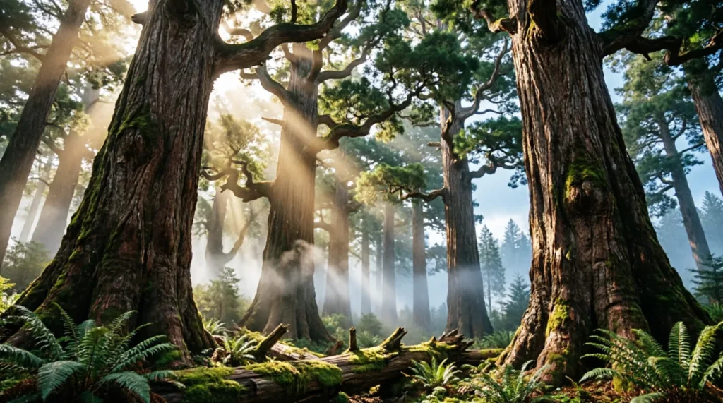 similes for tall trees
