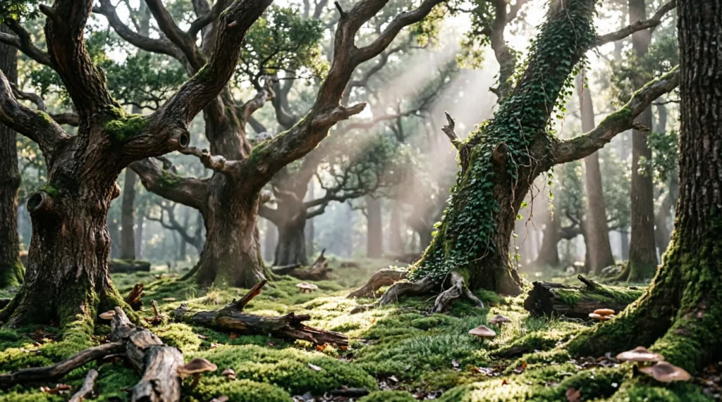 similes for a forest