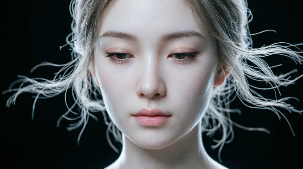 similes for pale skin