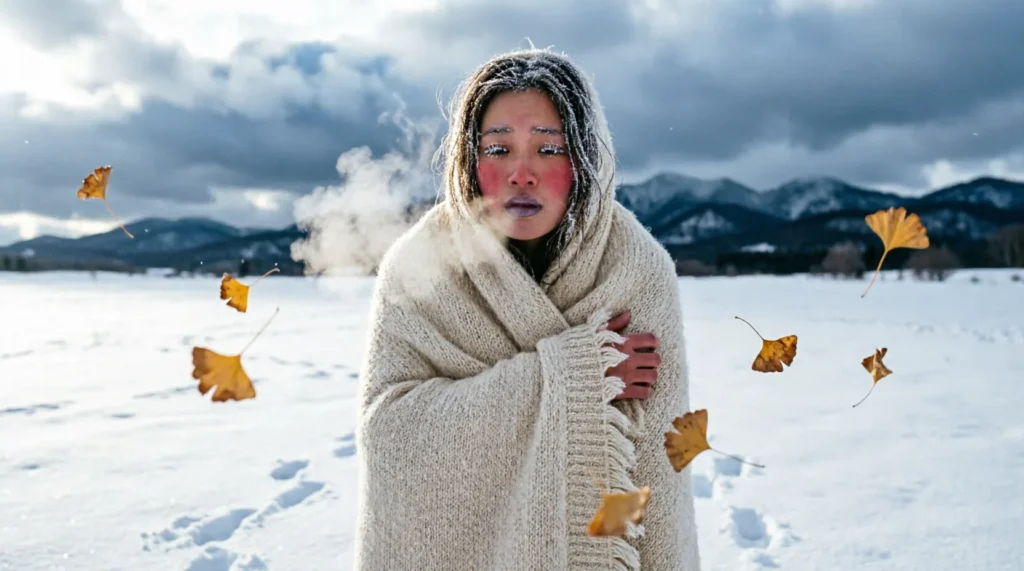 similes for shivering