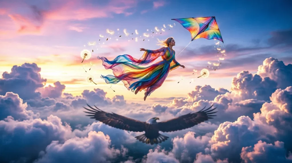 similes for flying