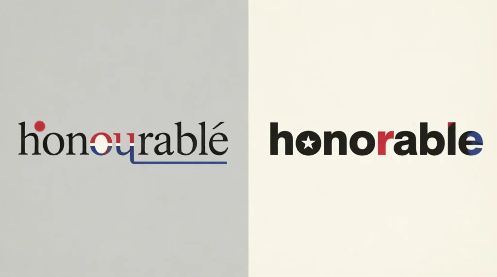 honourable vs honorable