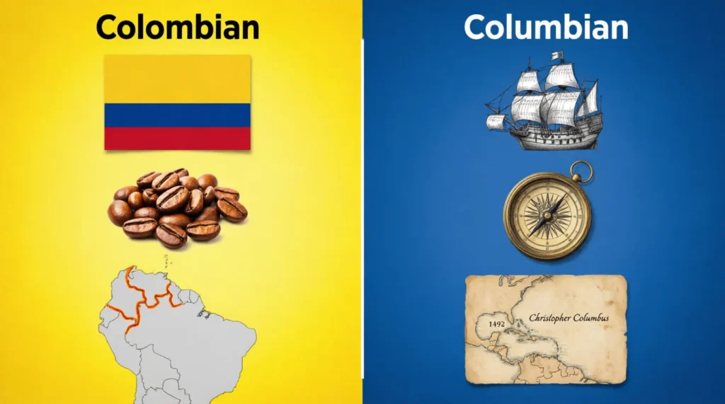 columbian vs colombian