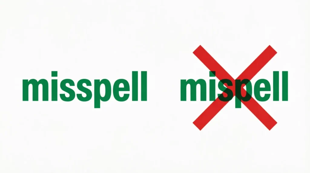misspell vs mispell