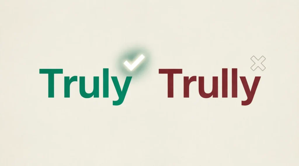 trully vs truly