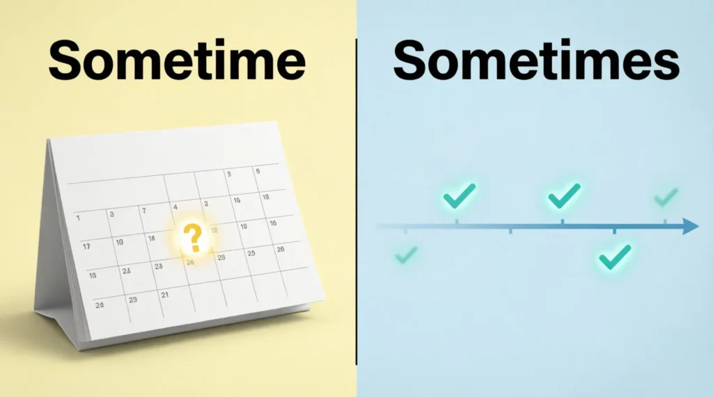 sometime vs sometimes