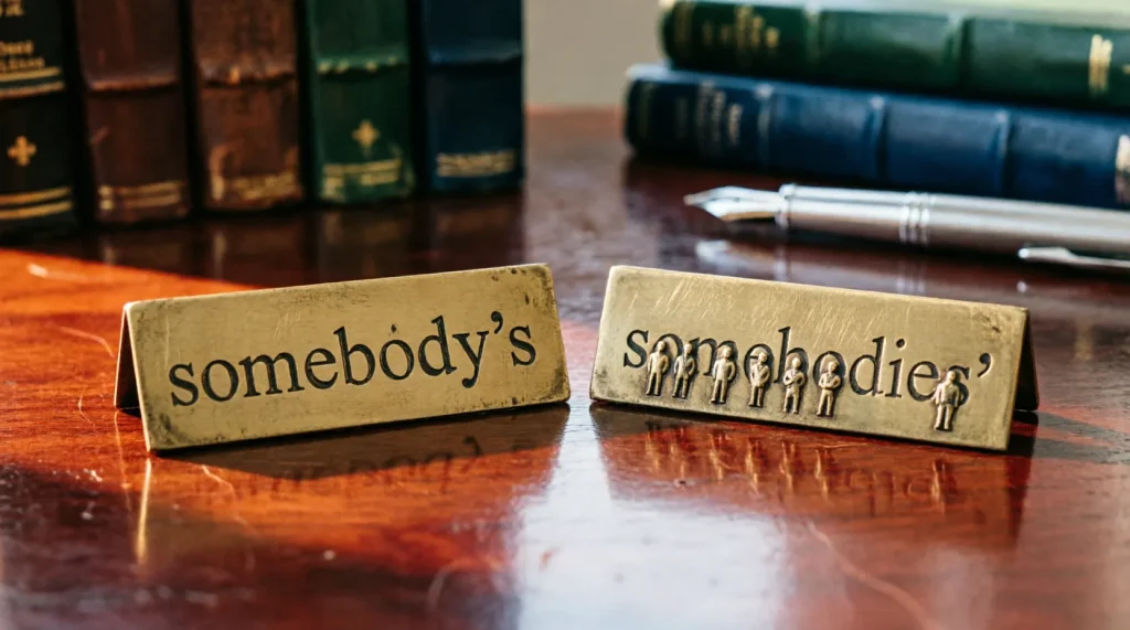 Somebody's or Somebodies: A Quick Usage Guide